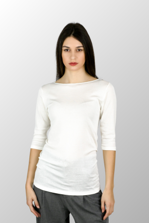 Maglia manica a 3/4 da donna in Cotone Seta